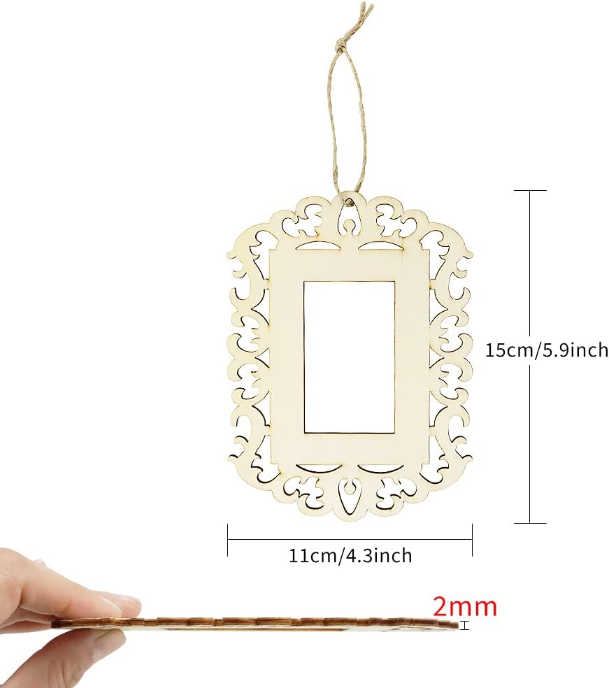 Rustic Wooden Hanging Photo Frames - Image 2