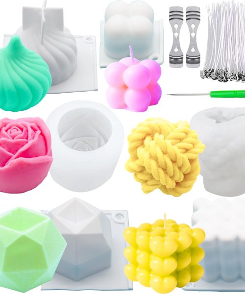 3D Silicone Candle Mold Collection