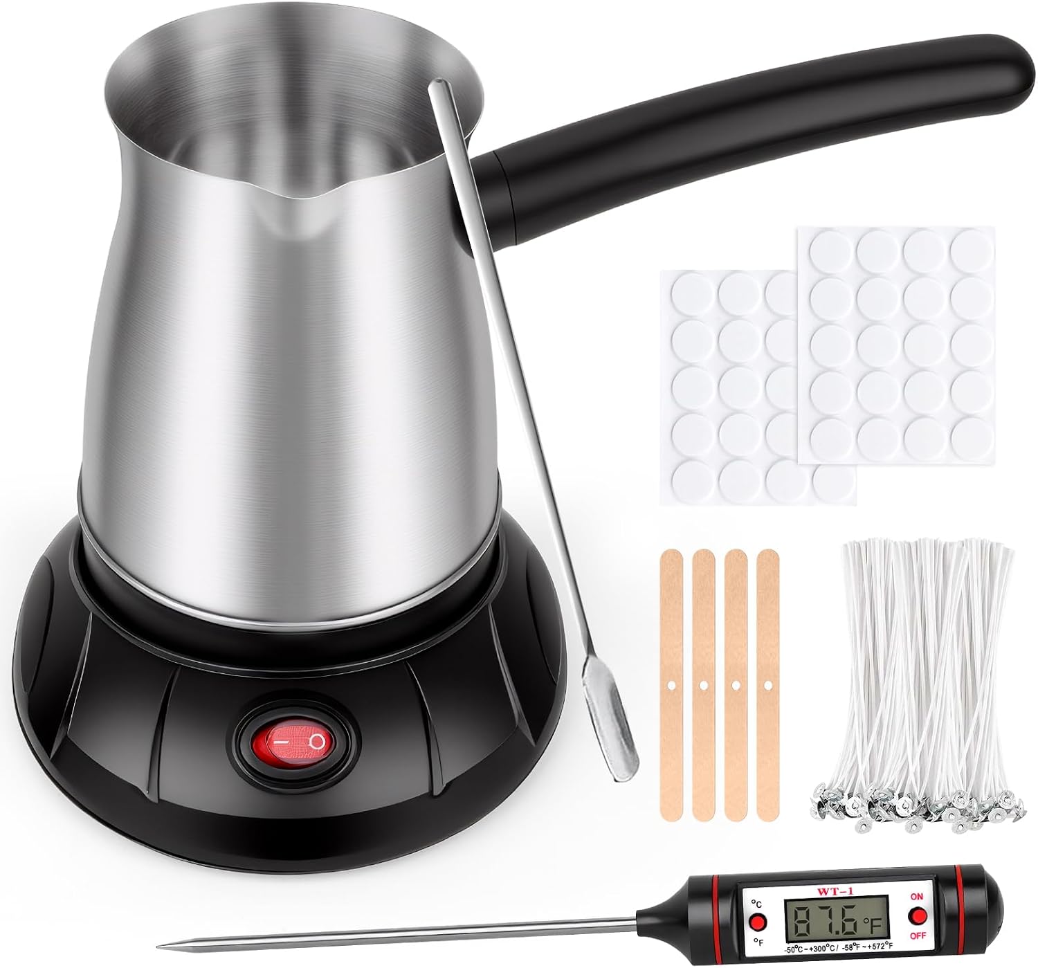 Stainless Steel Wax Melting Pot Kit