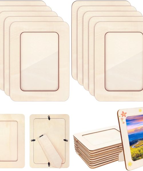 Paintable Wooden Photo Frame Set