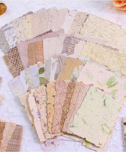 Handmade Textured Craft Paper Set