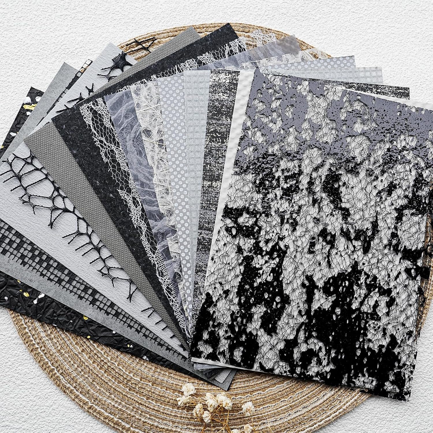 Black Mulberry Texture Paper Set - Image 2